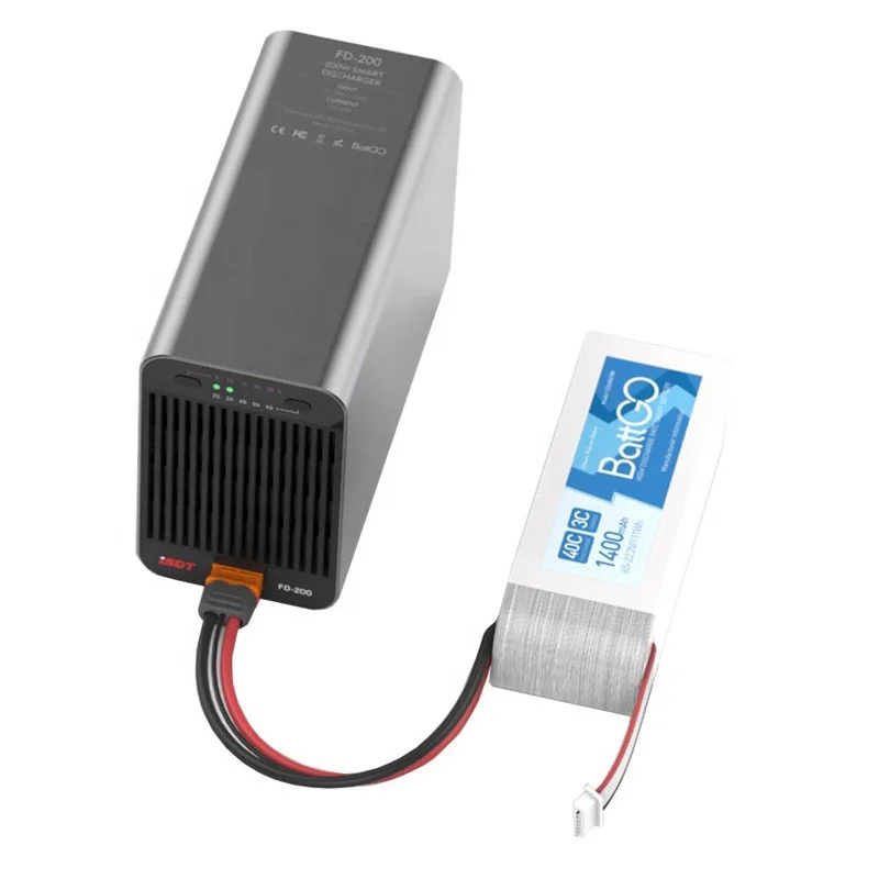 ISDT FD-200 200 Вт 25A Поддержка 2-8S Lipo батарея Беспроводное управление приложением разрядник для радиоуправляемого дрона детали игрушек