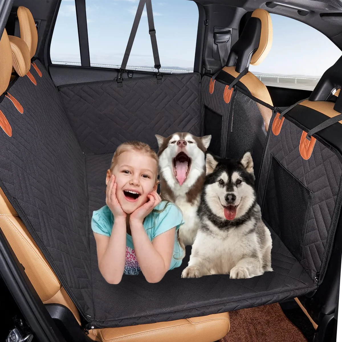 Best Dog Car Seat Cover Hard Bottom Waterproof Dog Car Hammock  Pet Mat Blankets Backseat Cover For Dogs In Car