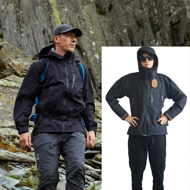 Custom Design Rain Coat Sports Wear Outdoor Breathable Waterproof Jacket