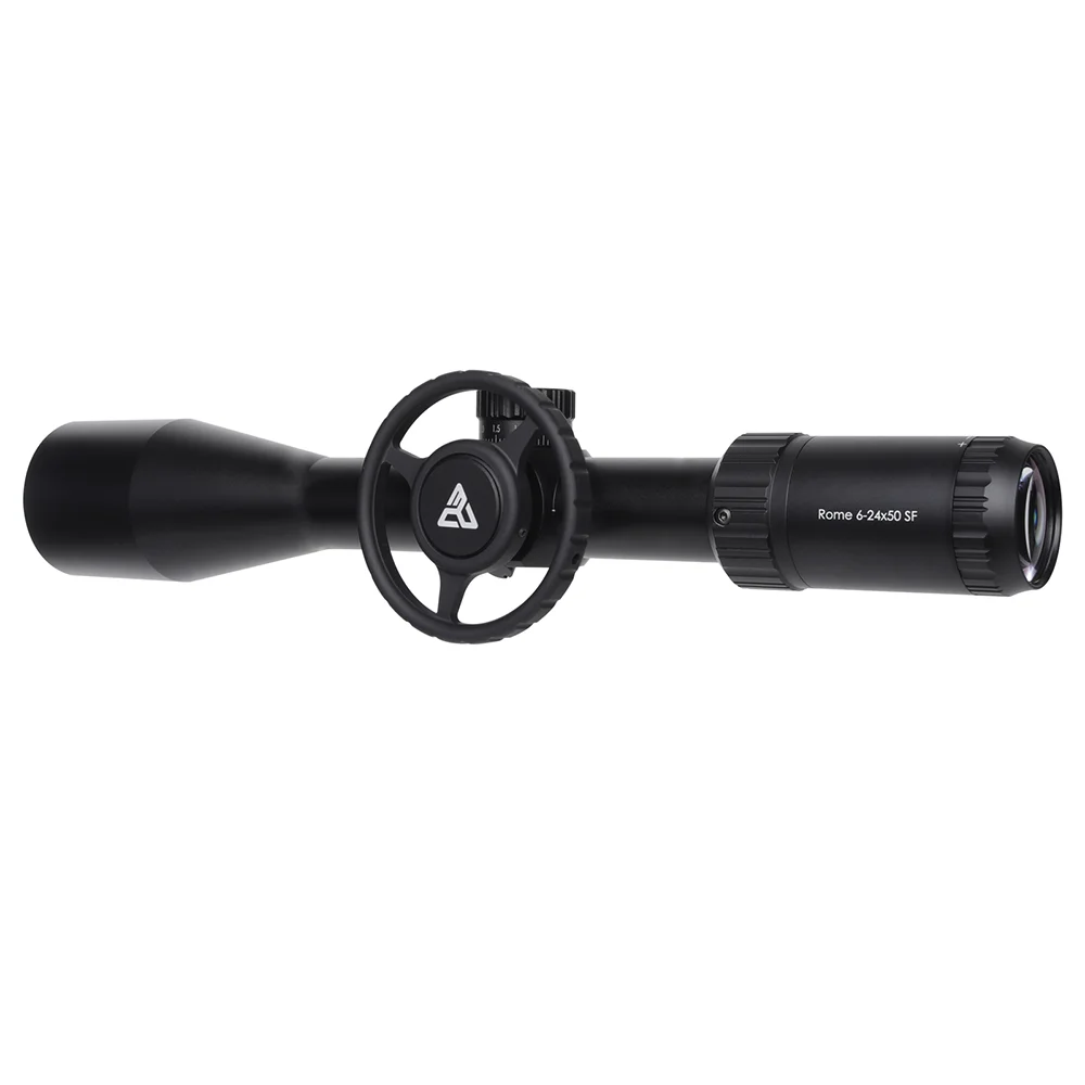 Red Win Rome 6-24x50 SF Gen II 30mm  Turret Adjust W/ Zero Lock Wild Angle Eyepiece No Edge Image Hunting Scope