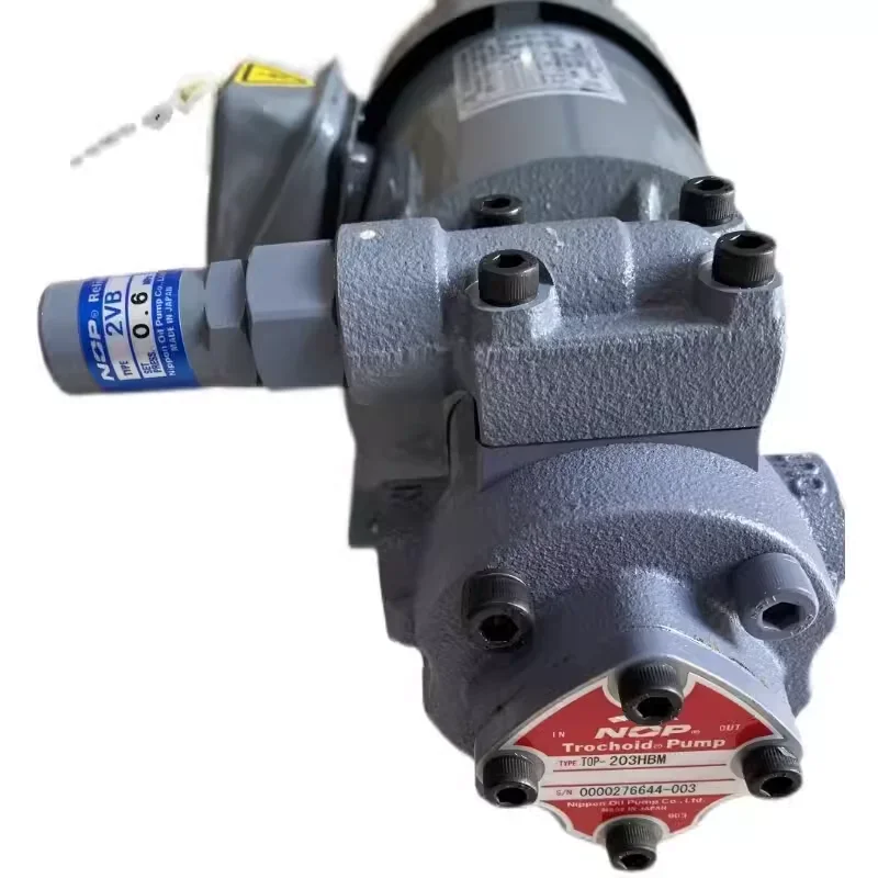 NOP  Hydraulic pump  Trochoid Pump  TYPE TOP-216HBMVD TOP-204HBMVB Nippon OiI Pump Co.,Ltd.MADE IN  JAPAN