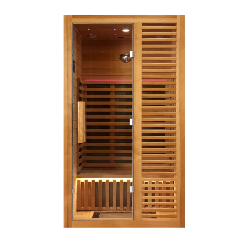 Sunrans 2-3 человек Bluetooth совместим 1800 Вт дальняя инфракрасная сауна в дровах с системой компьютерного управления 7 нагревательных панелей