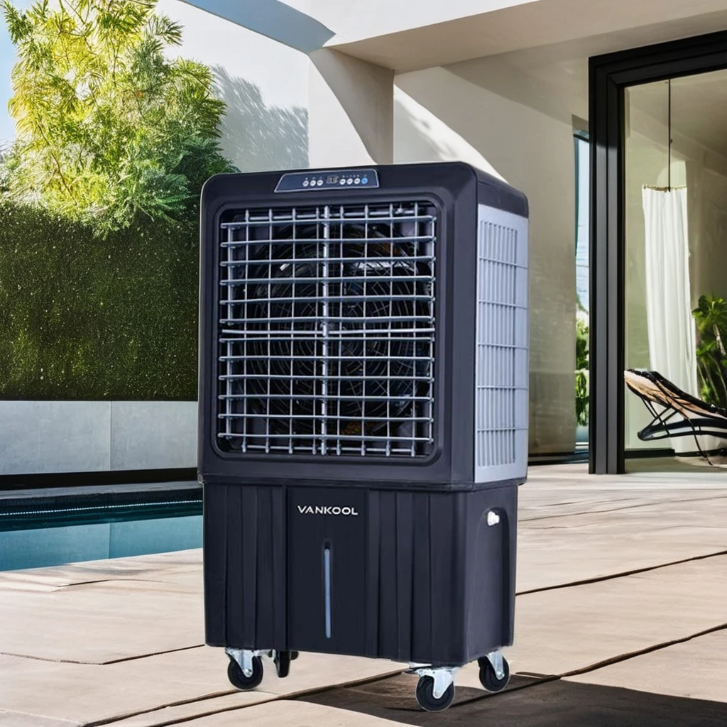 cooler fans water evaporative fan misting cooler commercial large floor standing evaporative cooler