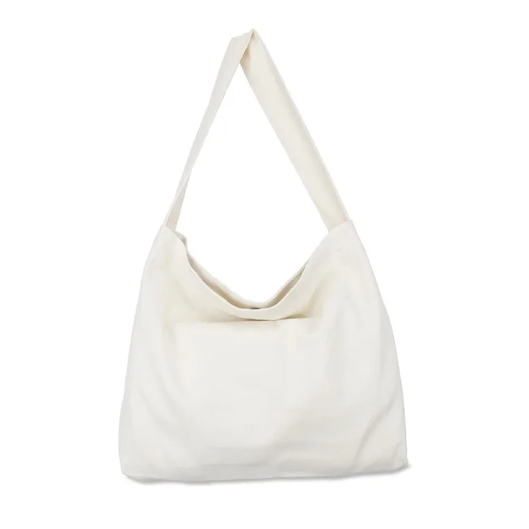 Simple Design Large Size  Travel Shoulder Bags Magnetic Snap Canvas Bag