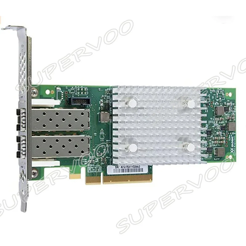 QLE2742 32 Гб двойной порт FC HBA, PCIe Gen3 x8, SR LC многорежимный оптический