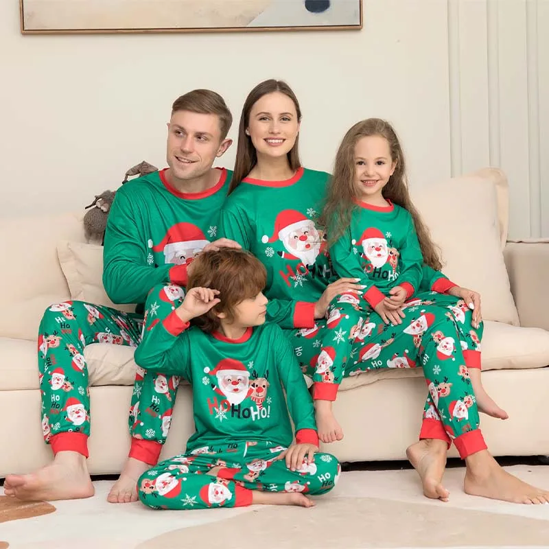 NANTEX Matching family Christmas pajamas wholesale family matching pajamas cotton Polyester Christmas pajamas sets