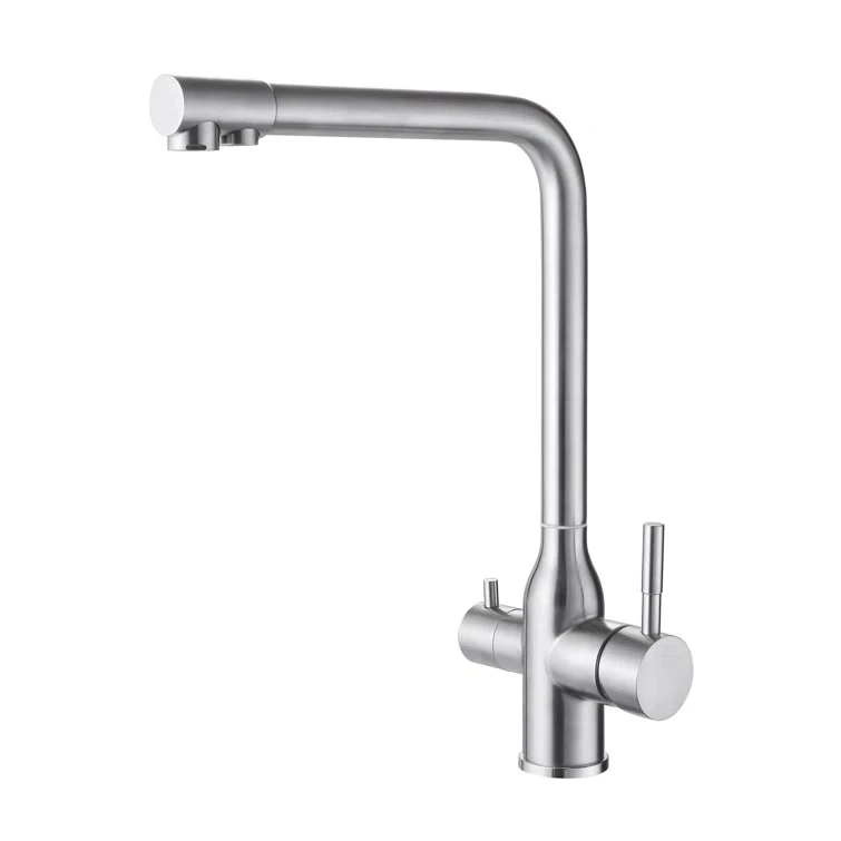 kitchen faucet 2 handle 1 set cold water chiller side faucet kitchen mixer tap 3 way pure water faucet