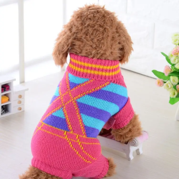 
Warm Costume Knitted Turtleneck Pet Puppy Large Dog Sweaters 