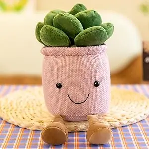Creative Fleshy Decoration Plush Fun Simulation Plant Pot Home Study Living Room Decoration Plush Toy For Kid