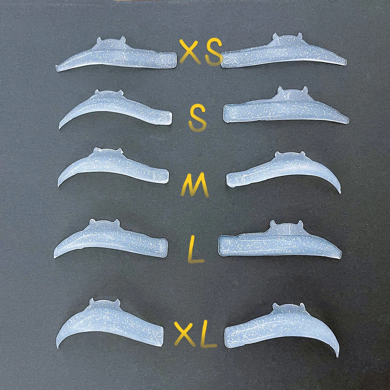 Natural C Glueless Lash Lift Shields Self Sticky Lash Lift Pads Self Sticky Mix Sizes Eyelash Perm Rod