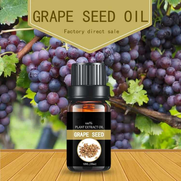Pure Cold Pressed Grape Seed Oil Factory Wholesale Bulk Grape Oil for Face Body Massage Oil Natural