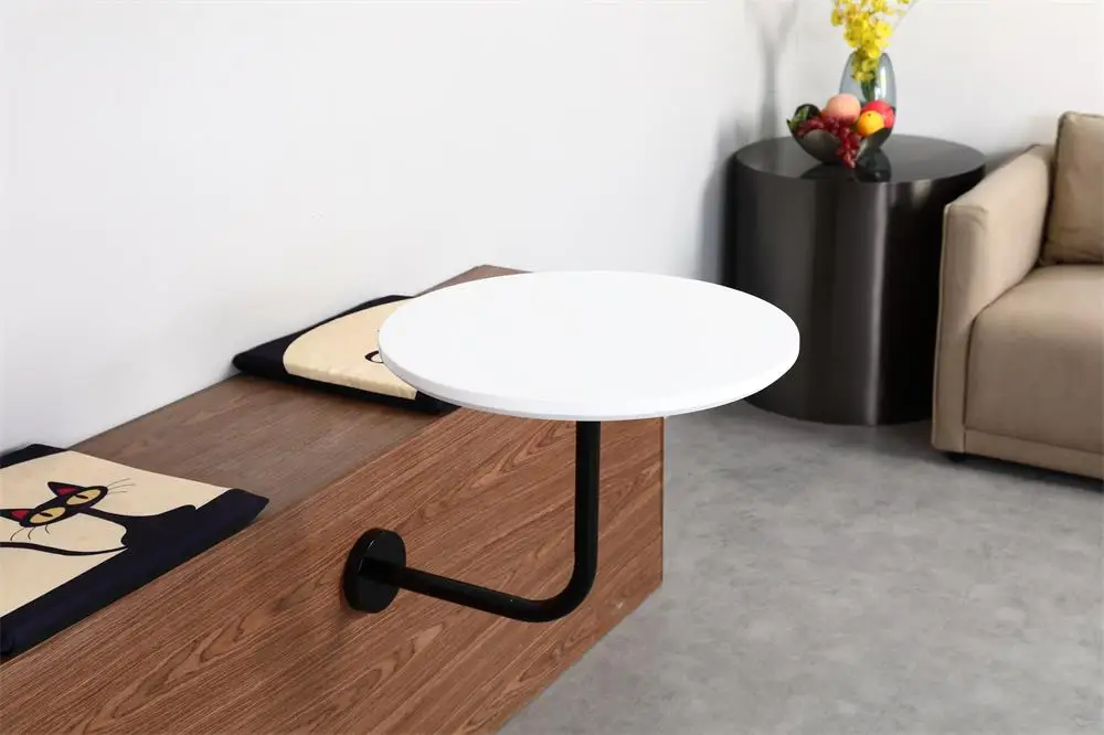 Made in China black and white classic table practical and durable corner table with high heat