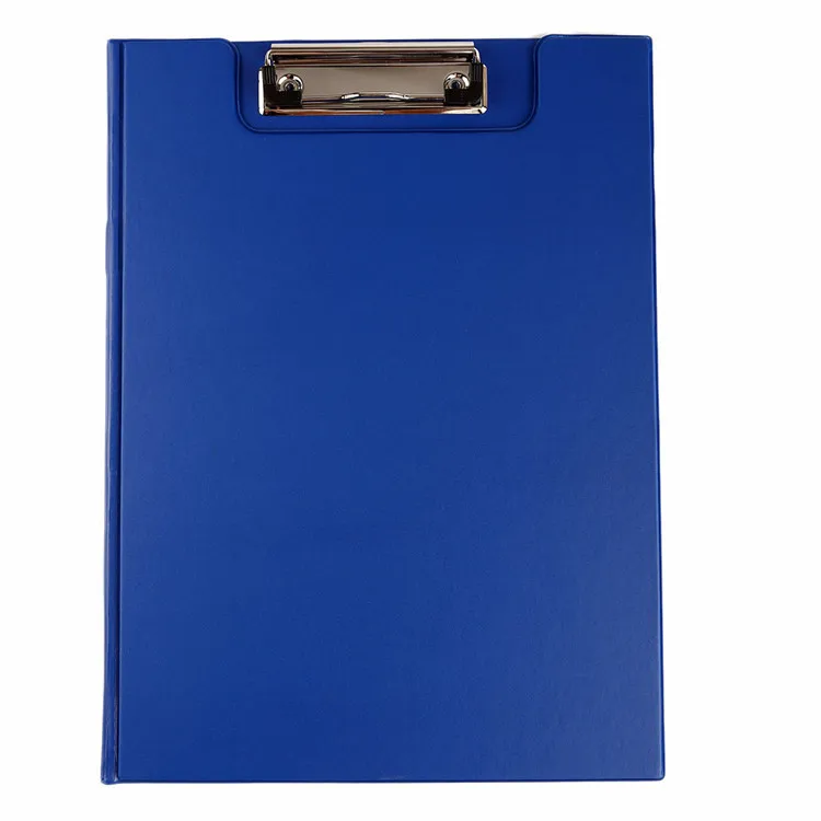 Recycle leather covered clipboard folder double side drawing board with pocket and pen holder