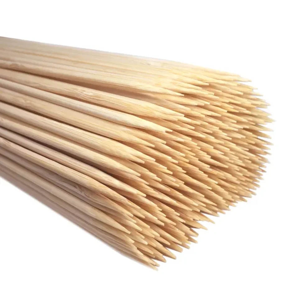Bamboo Skewers  Sausage Skewers Bamboo Grill Shish Kabob Skewers Natural Bamboo Sticks For Grilling