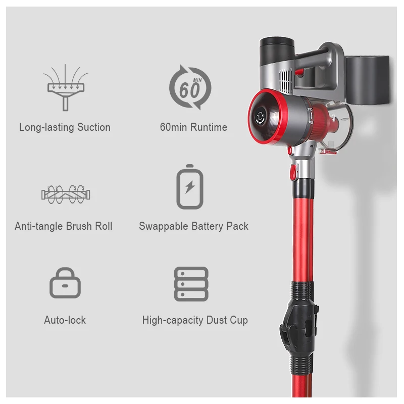 Hot Ready to Ship Products in Stock Free Crevice Tool Wall Mounted Battery Sofa Bed Seat Cleaning Cordless Vacuum Cleaner