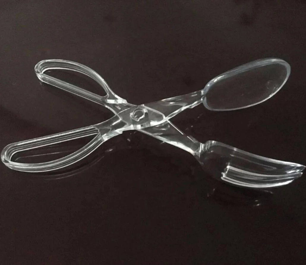 plastic salad food tongs kitchen utensil