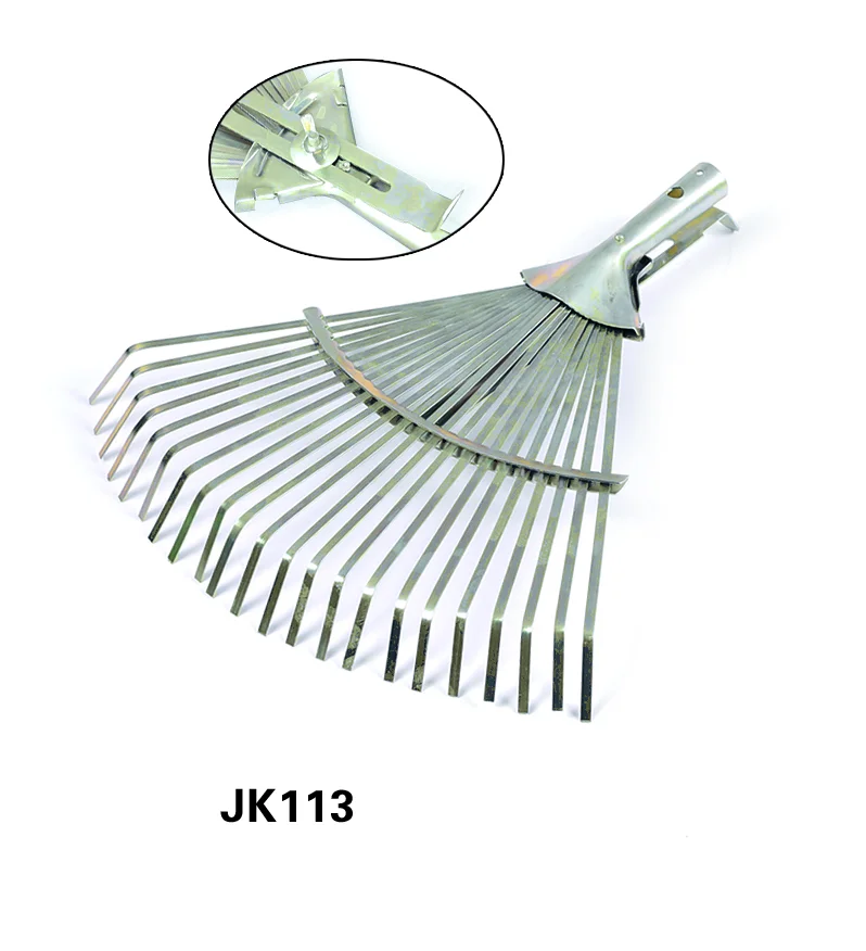 American market best-selling garden lawn rake, multi-tooth telescopic flat rake