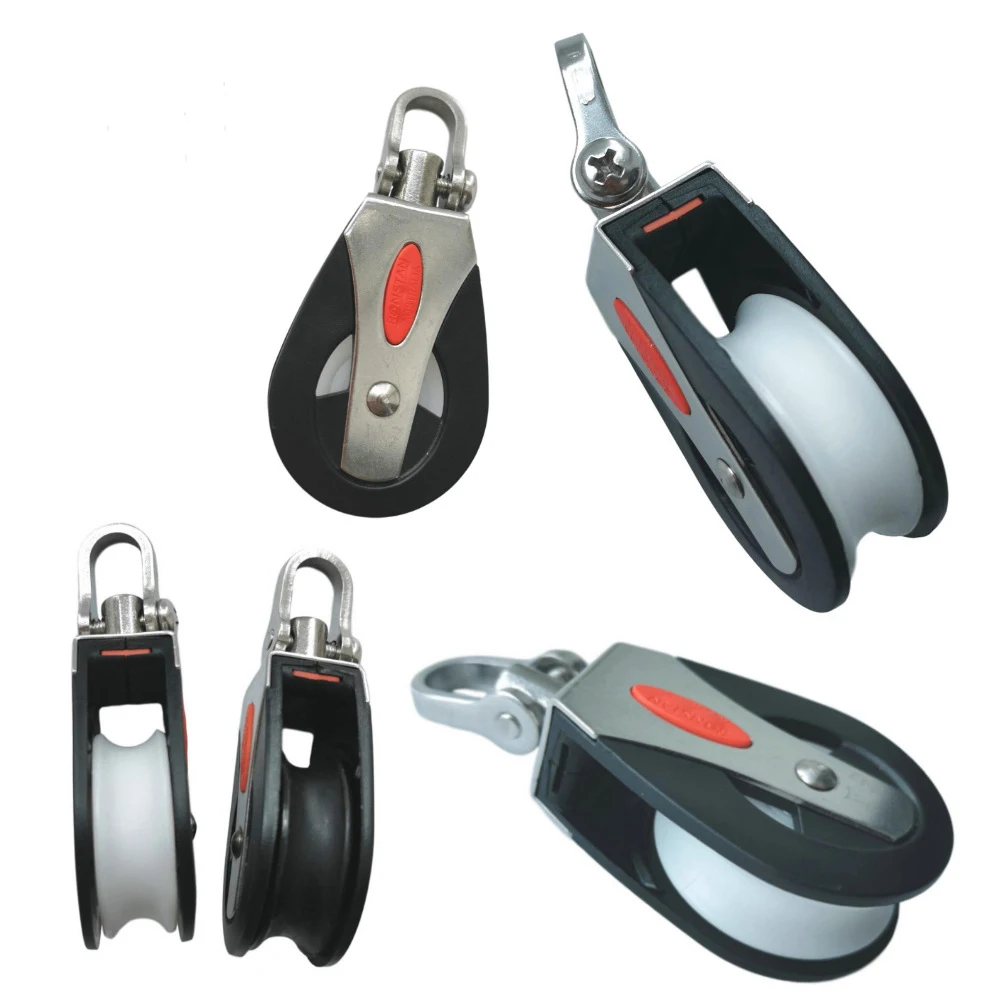 Stainless Steel Pulley Block Hanging Wire Towing Wheel Lifting  Pulleys Blocks Marine Hardware