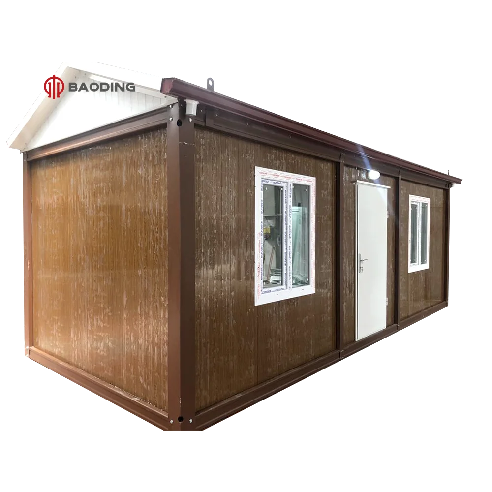 20ft Prefabricated Portable Homes Bedroom  Foldable Flat Pack Container House