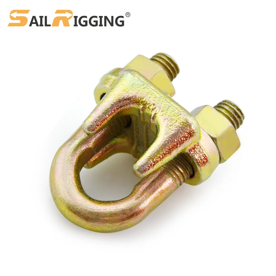 US Type Malleable Wire Rope Clip A Type Galvanized Malleable Rope Wire Clamp U Bolt Pinzas Para Cables De Acero