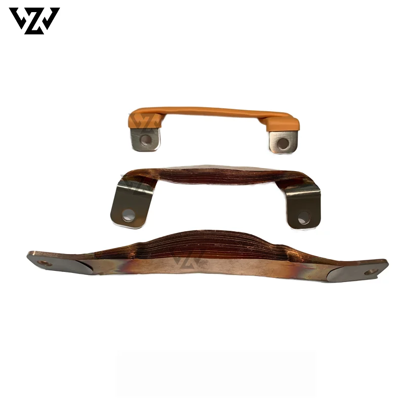 Customizable Flexible Electric Hole Bending Pure Laminated Copper foil Bus Bars for Lifepo4 Battery