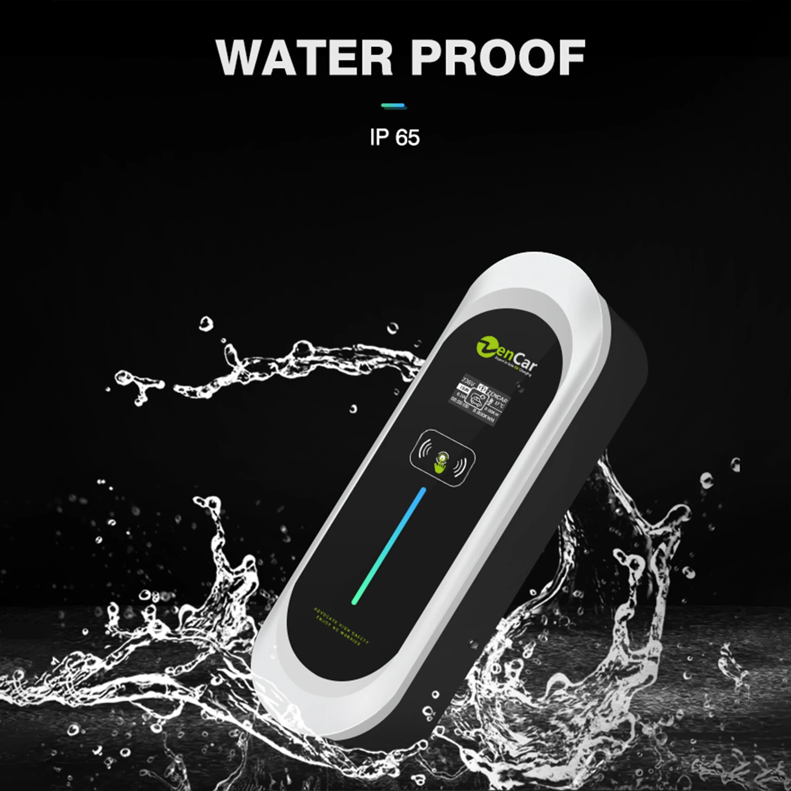 Portable EV Car Charger with Adjustable Current 6A-16A Home & Travel J1772 T1 Plug