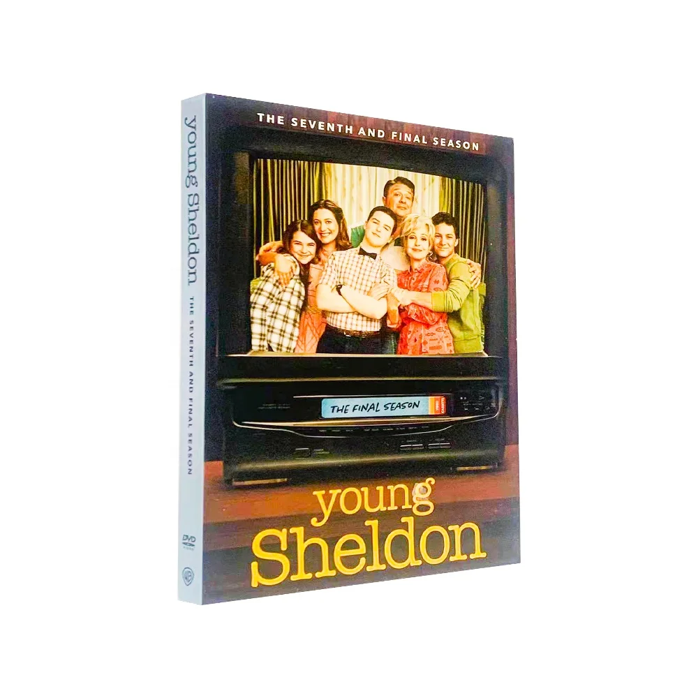 Серия фильмов dvd Полная серия фабрика по печатанию дисковых дисков Young Sheldon Season7 2DVD