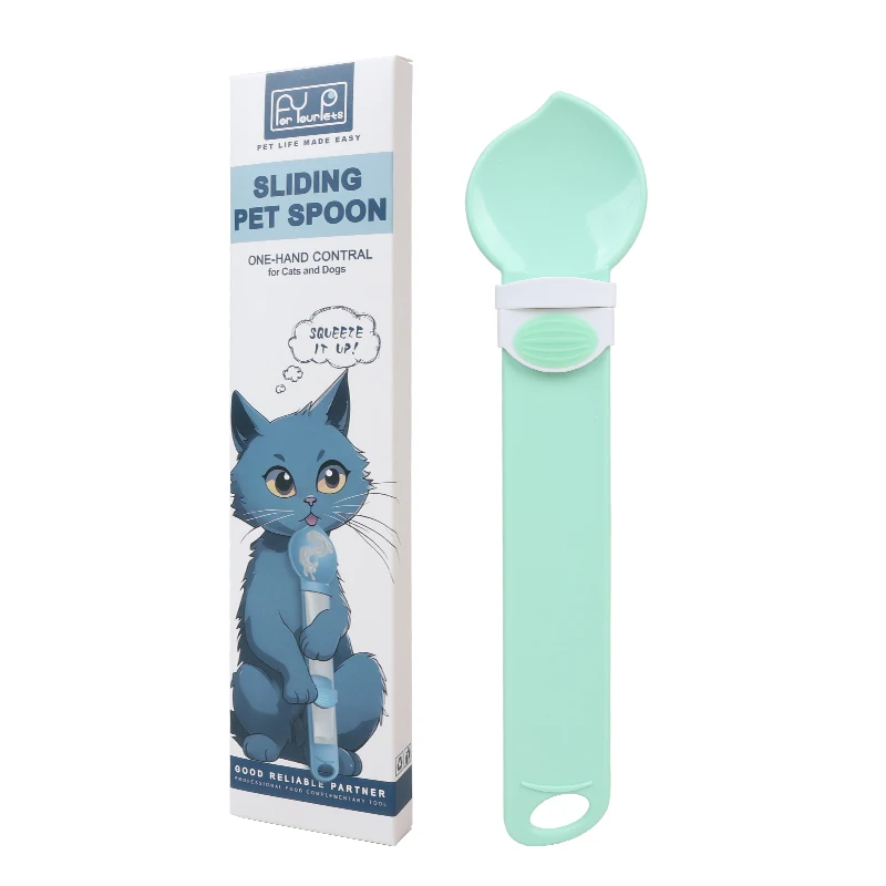 Hot Selling Pet Treat Snacker Feeding Spoon Convenient For Cat Strips Squeezing Spoon Scratch Resistant Food Cat Feeder