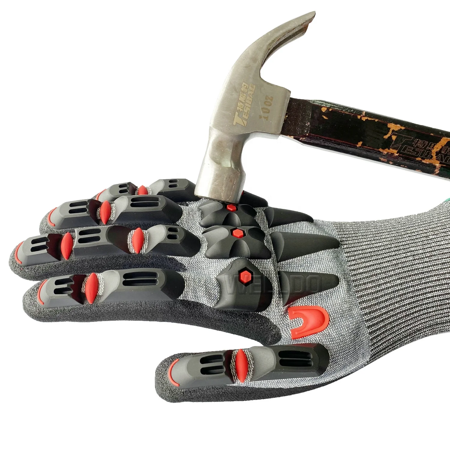 EN388 TPR Industrial Protective Mechanical cut resistant anti impact work safety gloves