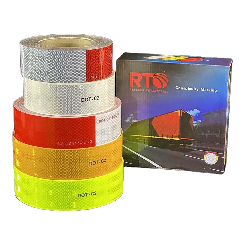 2INCH *45.7M Customized Edge Sealed  Car Accessories ECE 104 Conspicuity Tape Retro Reflective Sticker DOT-C2 Reflective Tape