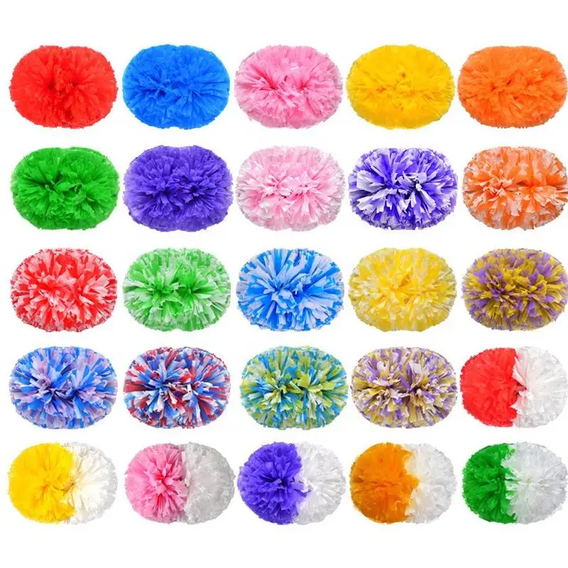 Solid Plastic Flash Cheerleading Pom Poms Cheerleading Flower Ball Cheerleader Handshake Flower Show Colored Ball Show Colored