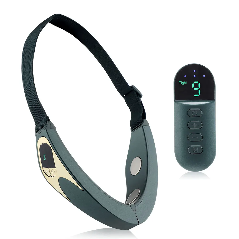 Double Chin V Shaped Face Lift Belt Micro-current Vibration Face Slimming Massager Facial Lifting Beauty Device