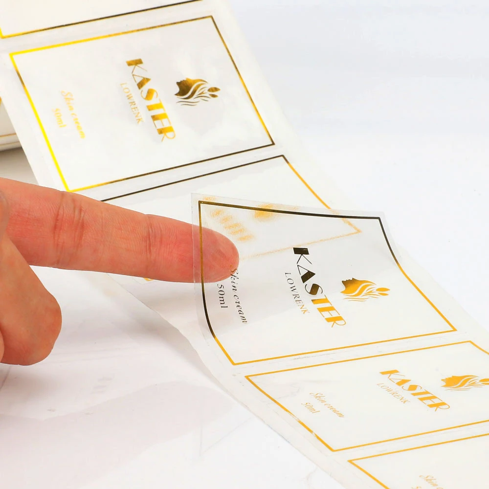 Custom Printing Logo Luxury Waterproof Packaging Bottle Gold Foil Labels Roll Etiquette Alimentaire Stickers For Food Cosmetic