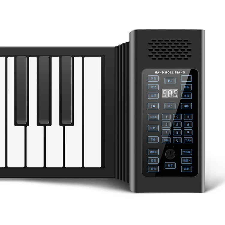 China Wholesale Factory BR-A88 Hand Roll Piano Electronic Keyboard with 61 Keys Kids Toys Gifts