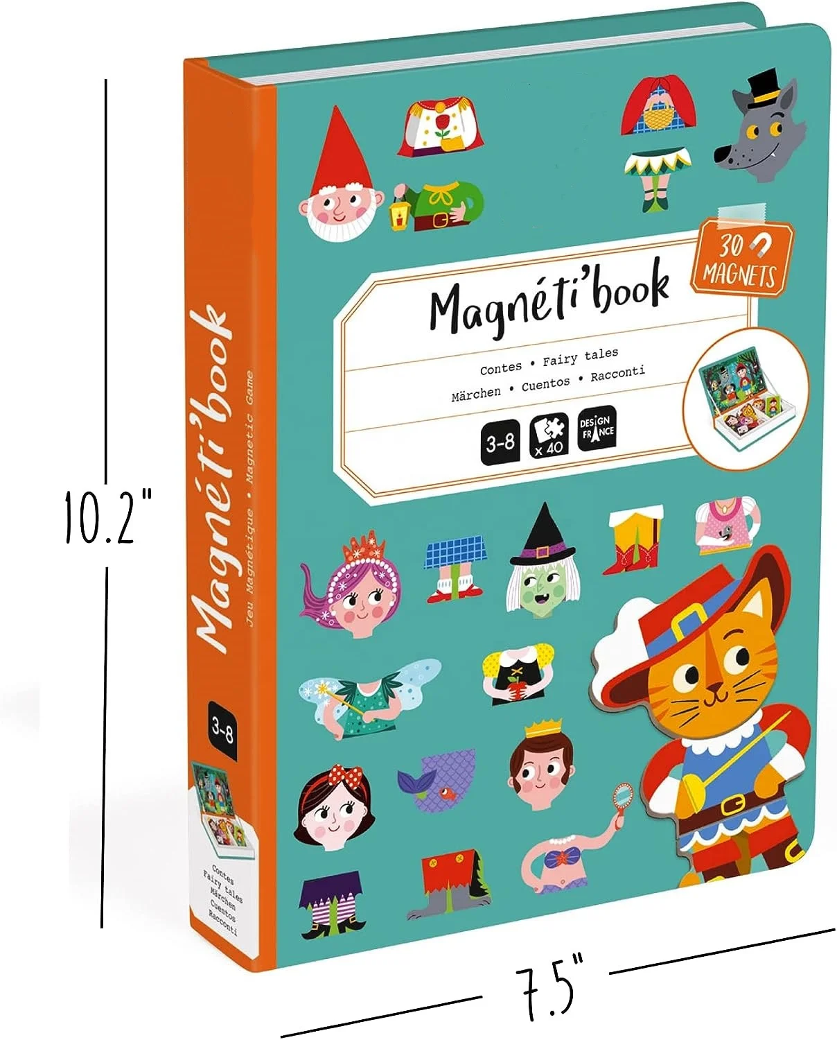 Hot Selling Magnetic Book Magnetic DIY Toys Fairy Tale Mix and Match Game Magnetic Jigsaw Puzzles For Kids