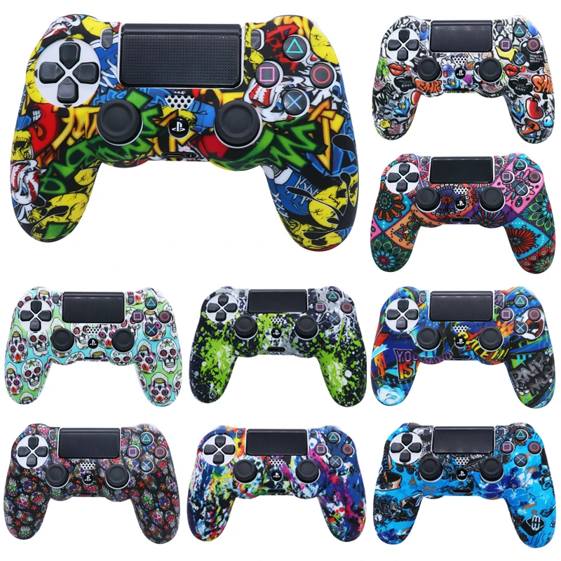 Мягкий силиконовый защитный чехол для контроллера PS4, Фабричный многоцветный игровой джойстик, чехол для геймпада Playstation 4