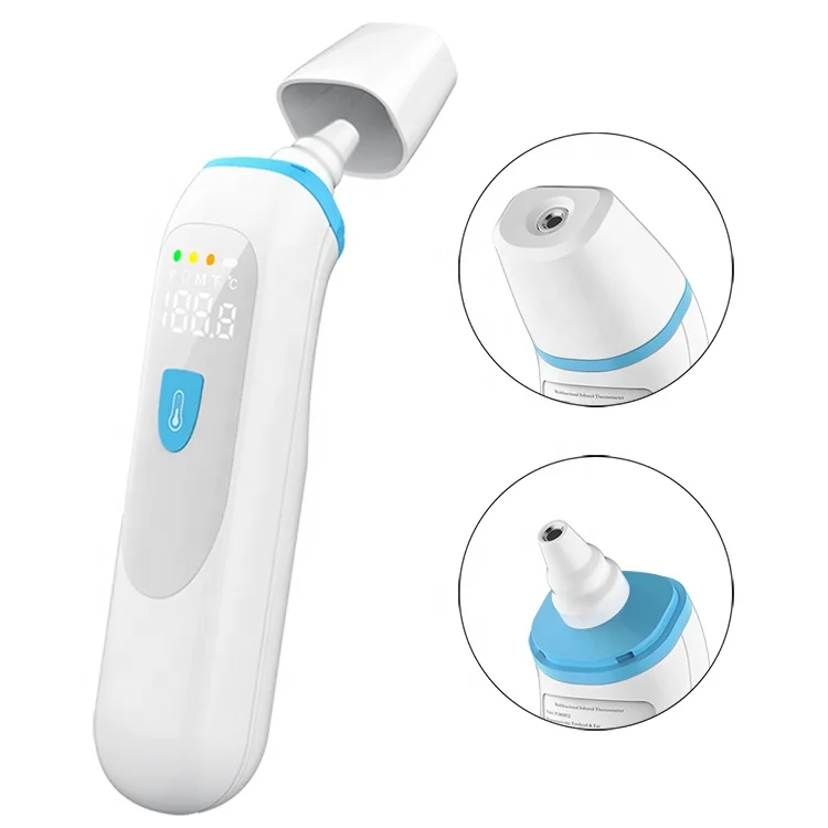 Медицинский Инфракрасный цифровой термометр для лба и ушей с легким