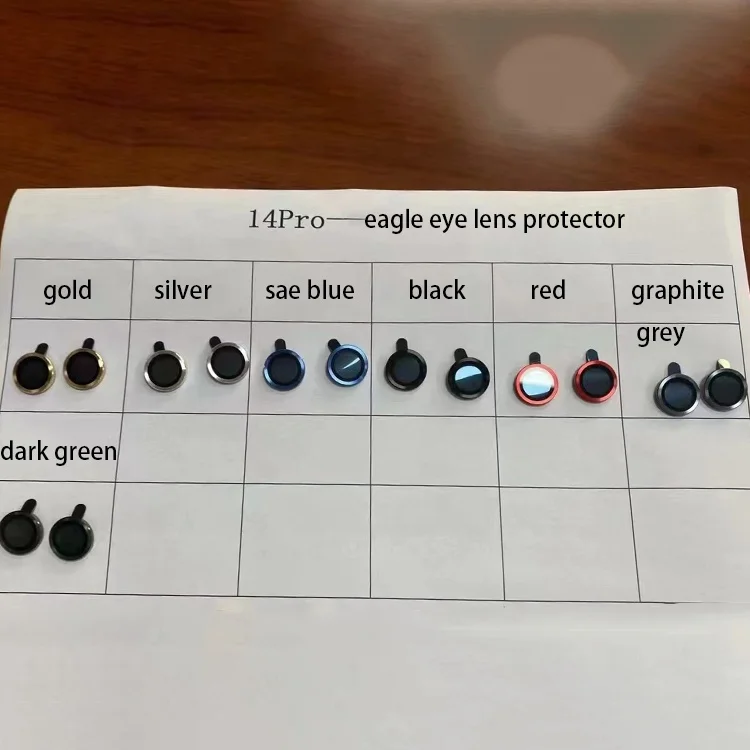 Anti Scratch 3D Colorful Camera Protector for iphone 14 iphone 13Promax de camera for iphone