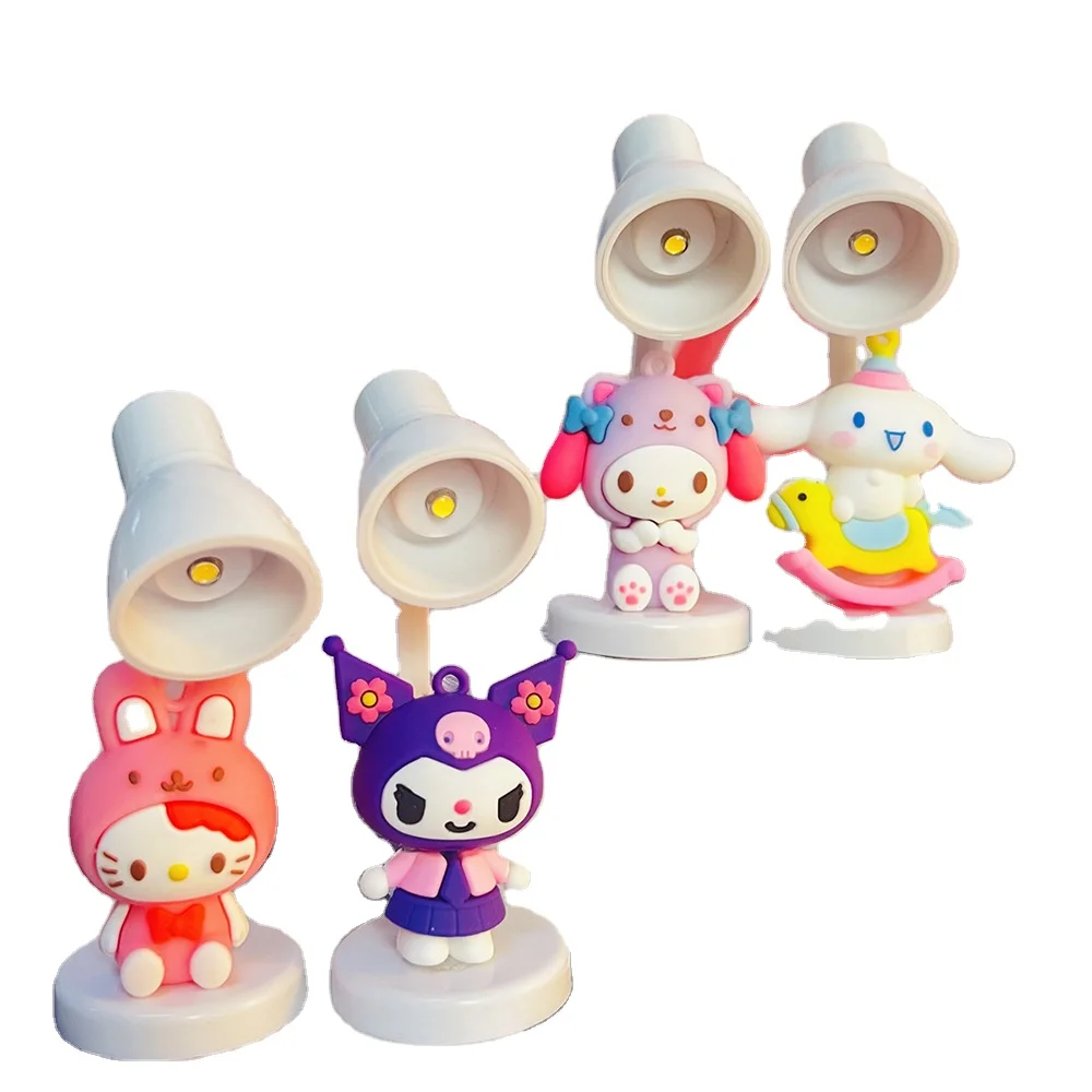 Yubon sanrioed night light kids Luminous Toy gift Table Halloween Lamp kawaii anime hello kt kuromi cinnamon Desktop Decor light