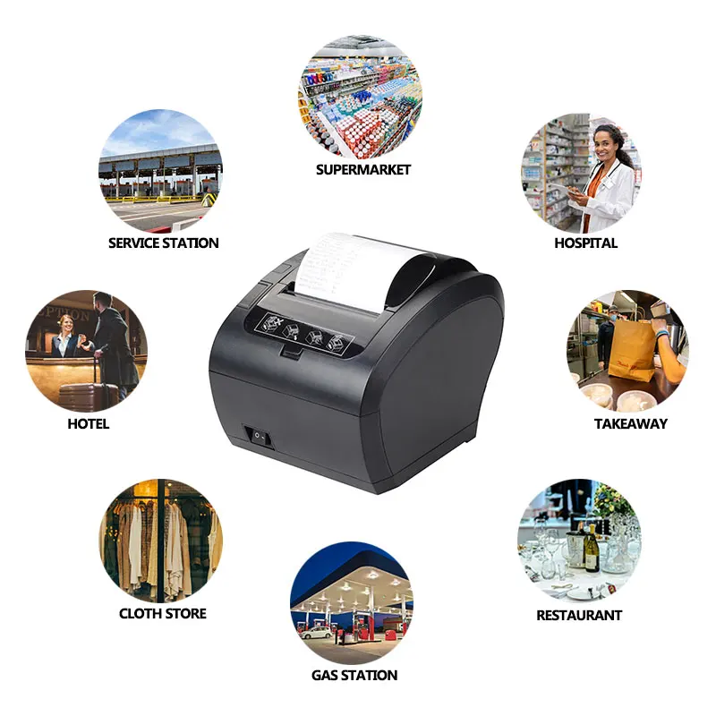Bluetooth-принтер, термочековый pos-принтер для магазина, супермаркета, магазина, отеля, ресторана
