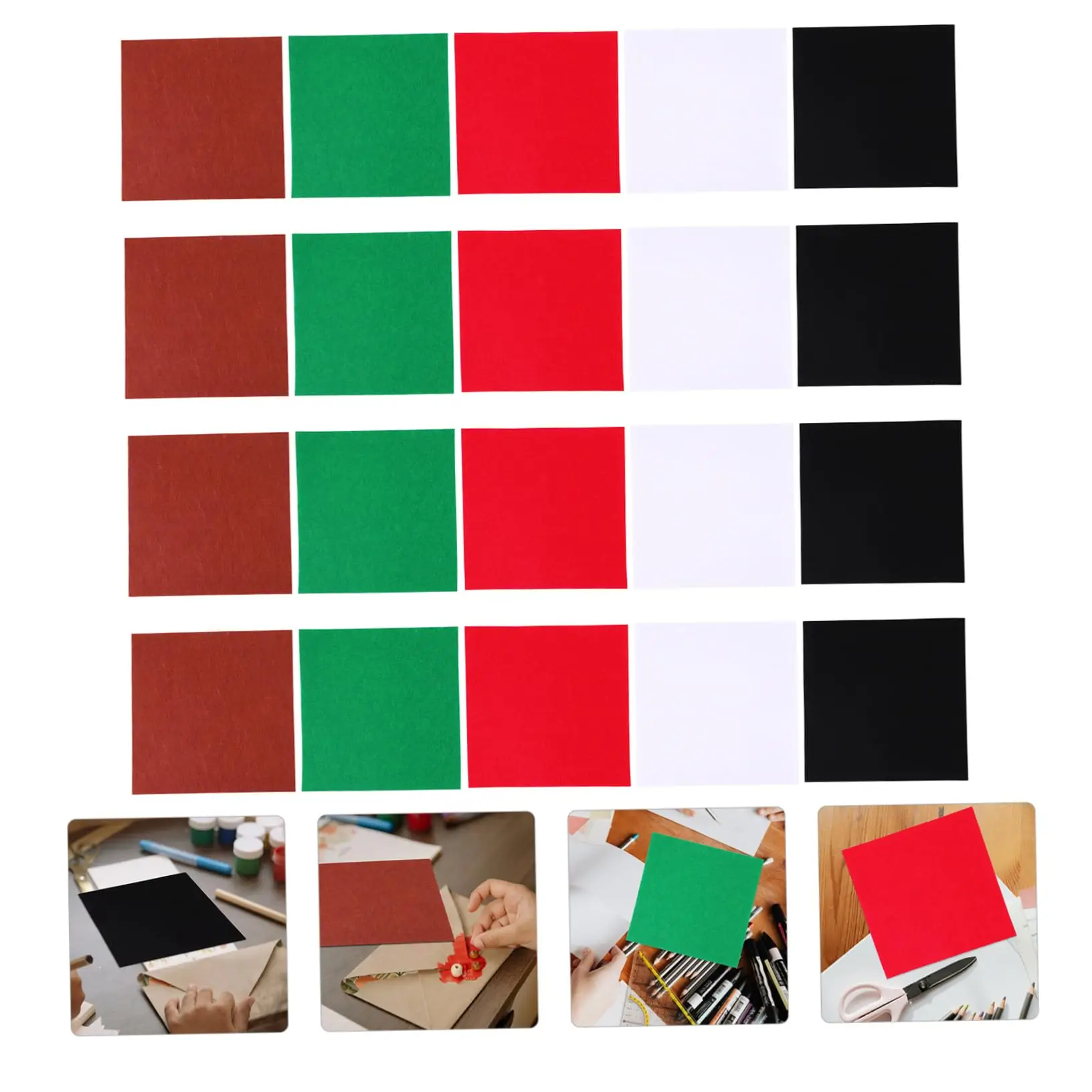 Рождественские нетканые хлопчатобумажные ткани фетровые рождественские швейные самодельные войлочные квадраты самоматериалы