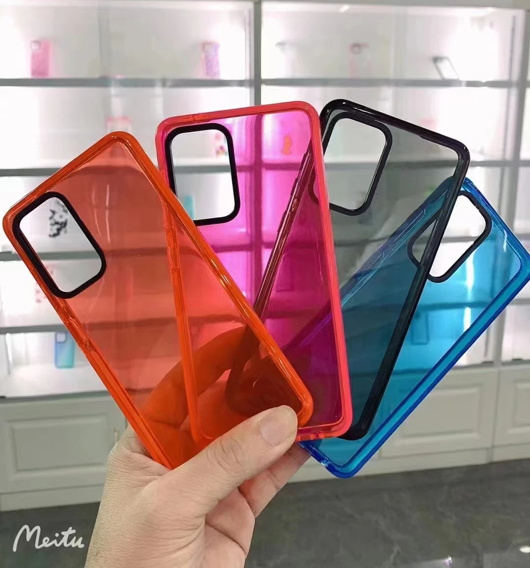 Solid Color Soft TPU Case Custom Mobile Phone Case For Samsung S22 Ultra S21 Ultra A73 A53 A33 Fundas forros para neon carcase