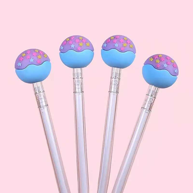 Sweet candy shaped neutral pen cute creative office stationery 0.5mm black replaceable pen