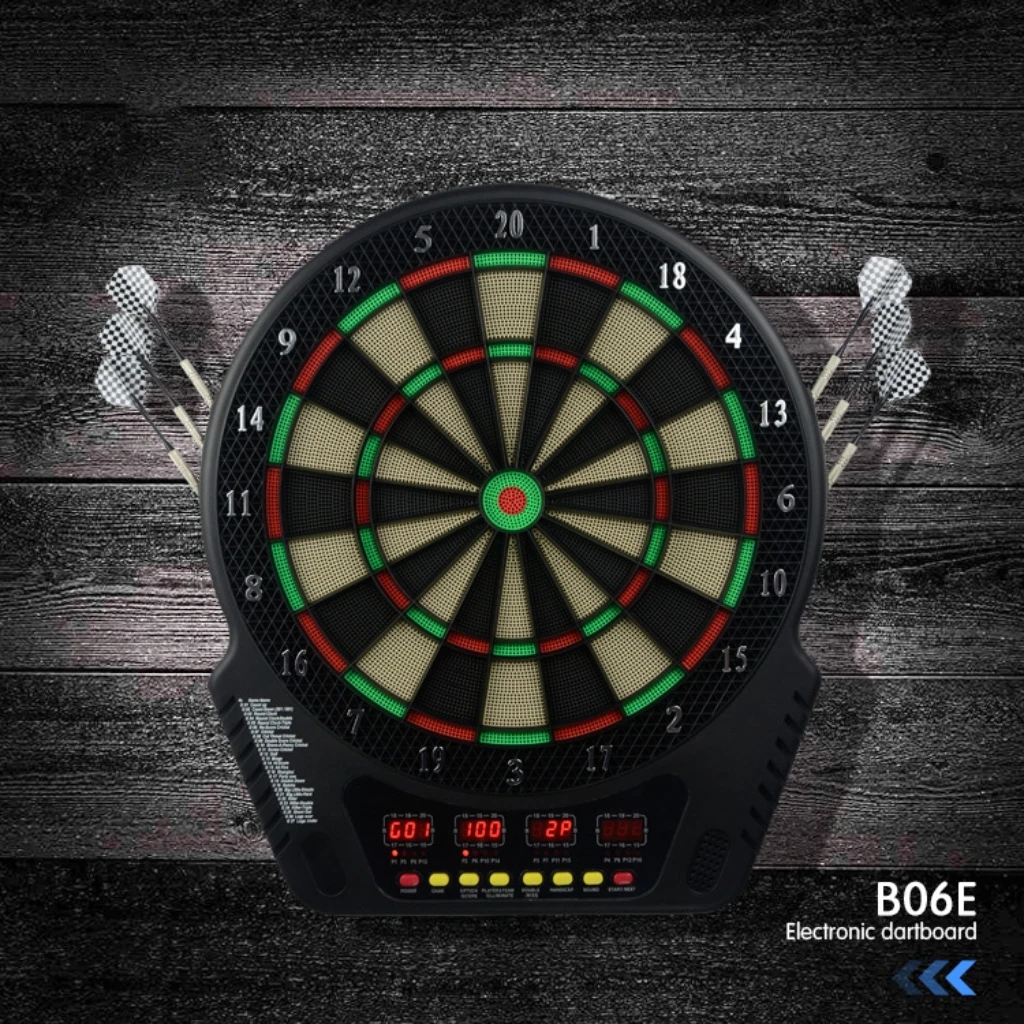 Electronic Dart Board LED Display Automatic Scoring Dartboard Sets for Adults with 6 Darts