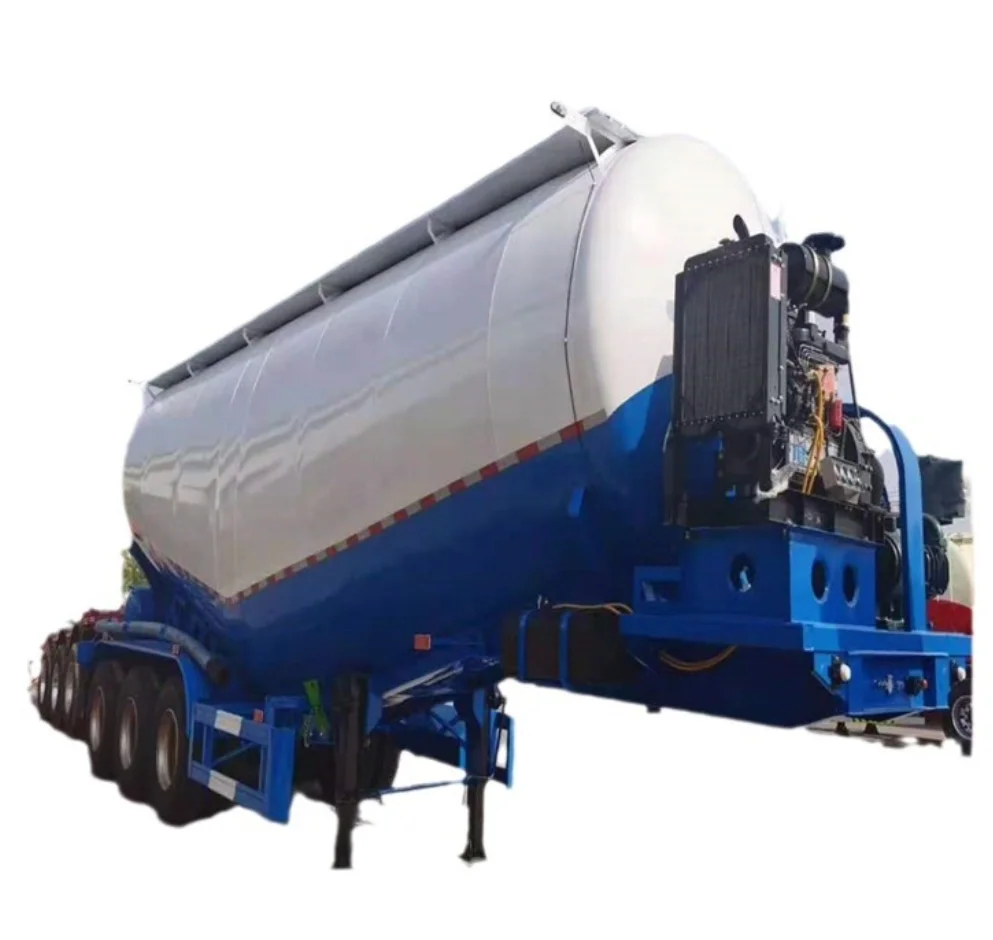JINMA 3 Axles 40 Tons 50 Tons V Type Bulk Cement Tank Fly Ash Cement Silo Tanker Pneumatic Semi Truck Trailer For Sale