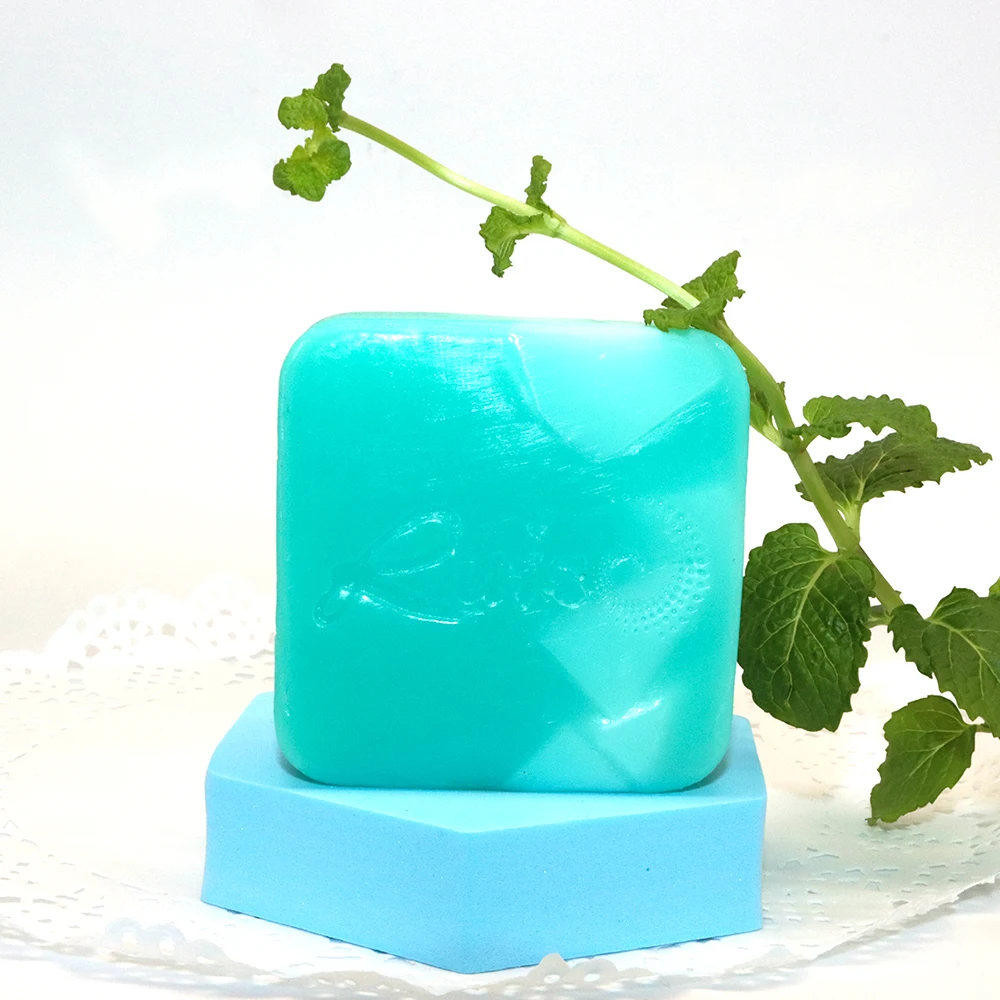 Hot selling private label exfoliating whitening moisturizing hand mint granule soap