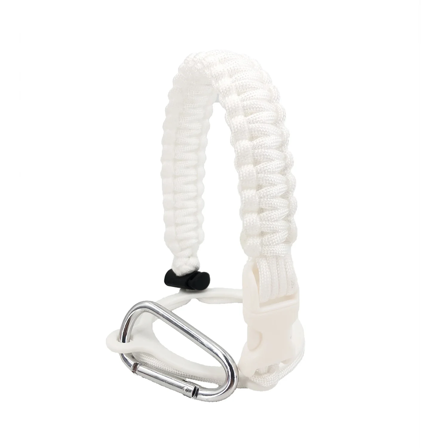 Paracord Water Bottle Handle Survival Strap Cord  with Safety Ring Carabiner Bottle Strap for Walking Hiking Camping