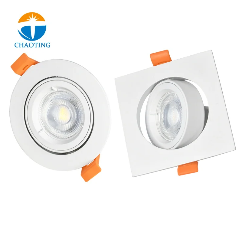 Commercial Indoor IP20 Housing Downlight MR16 Halogen Ceiling Lighting Adjustable Recessed Downlight Fixtures GU10