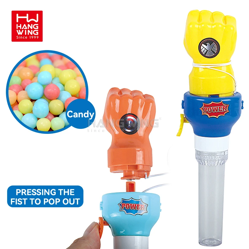 HW children early education classic stress relief fist launcher fun fidget toys set boxing head telescopic Candy Cane 12PCs/box