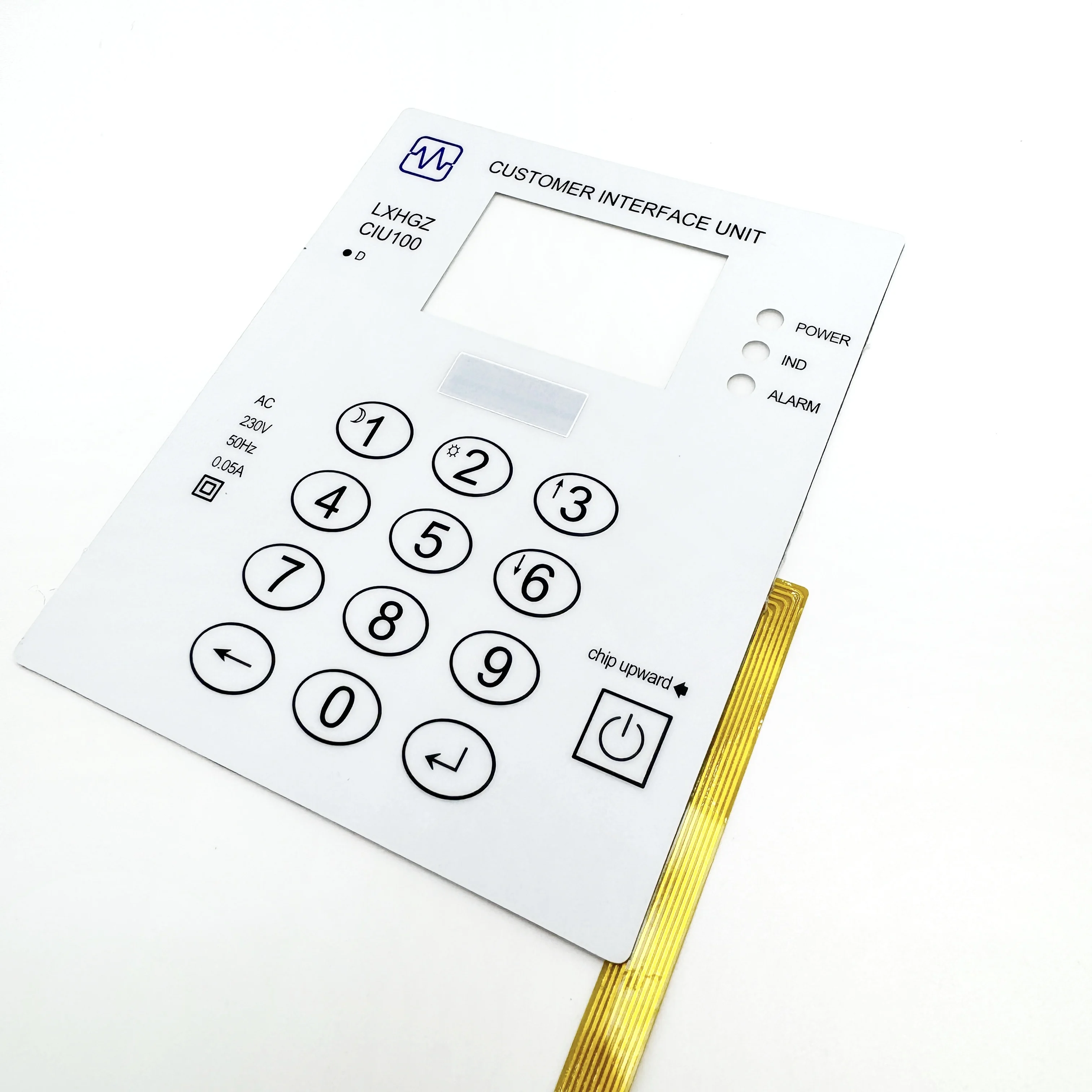 High Quality Custom Electronic Equipment PVC Membrane Remote Control Silicone Button Keyboard Keypad Switch Panel